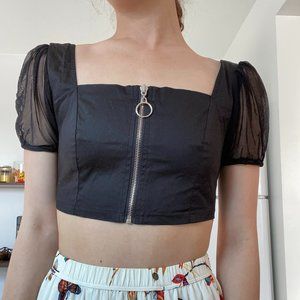 Valfre Zip Front Top